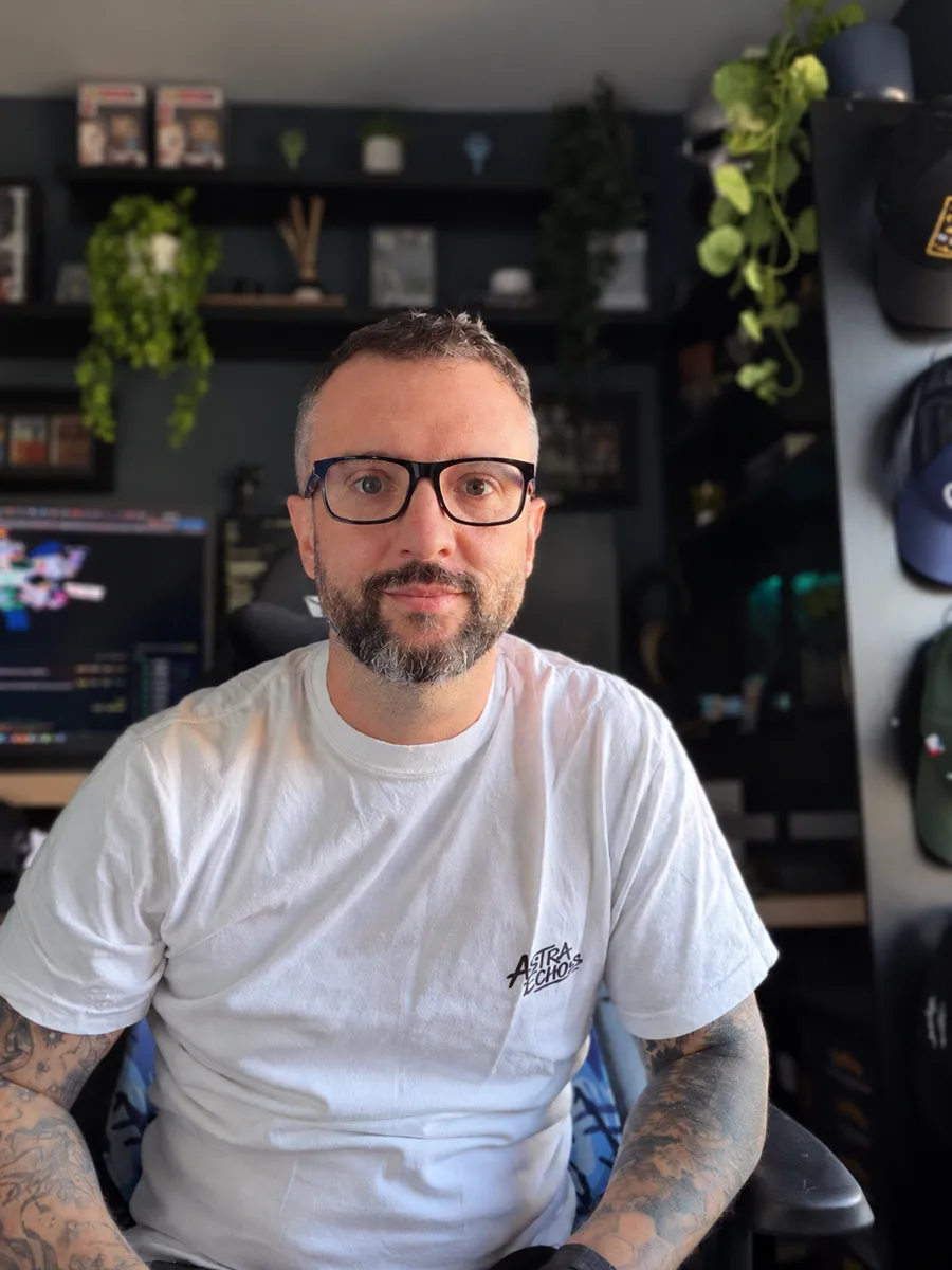 Gary Boon at his desk